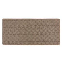 My Mat Sculptured Washable Basketweave Mink Rug