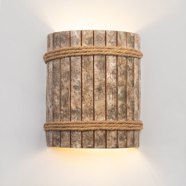 Resin LED wall lamp bark design wall lamp retro industrial style up and down corridor wall lamp resin wall lamp for bedroom entrance staircase