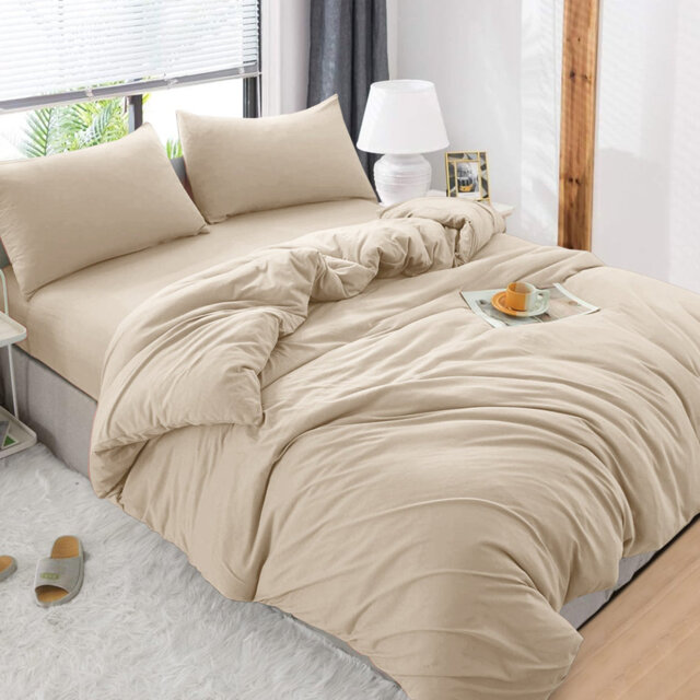 Premium 4-Piece Ultra-Soft Microfiber Duvet Complete Cover Set