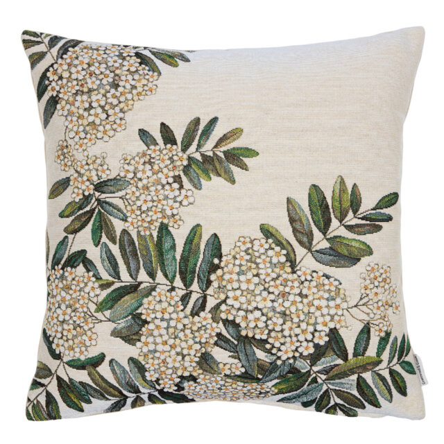Elderflower I Woven Cushion with Fibre Filler
