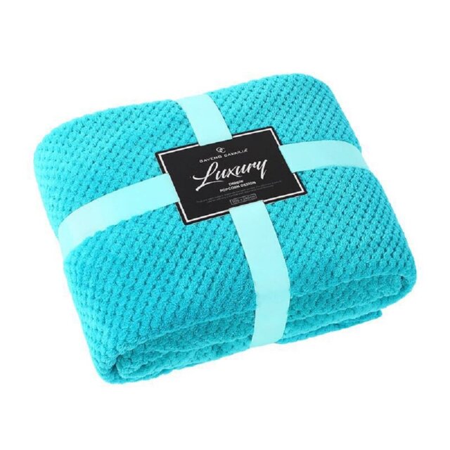 Teddy Popcorn Waffle Throw Blanket Soft Warm Cosy Lightweight Waffle Decorative Blanket for Sofa Couch Bed Bedroom Living Room