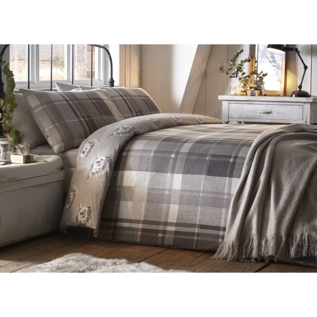 Plaid Duvet Cover Set with Pillowcases