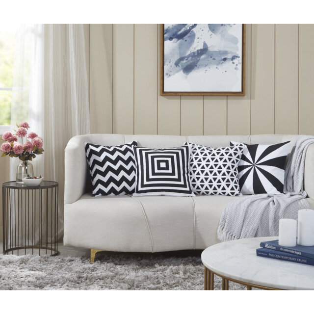 Niell Tessellated 4 Piece Cotton Cushion Cover Set