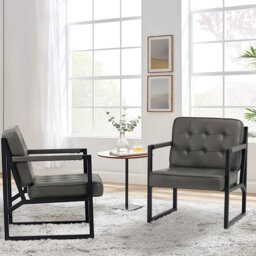 Geraldina Faux Leather Armchair