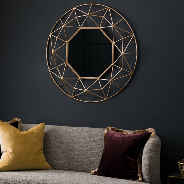 Cassano Metal Flat Wall Mirror