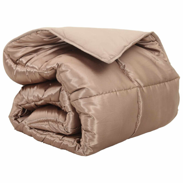 Winter Duvet Gold 220 X 140 Cm Satin And Microfiber