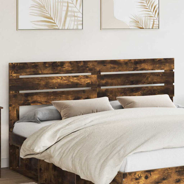 Headboard With Headboard Old Wood 180 Cm Engineered Wood