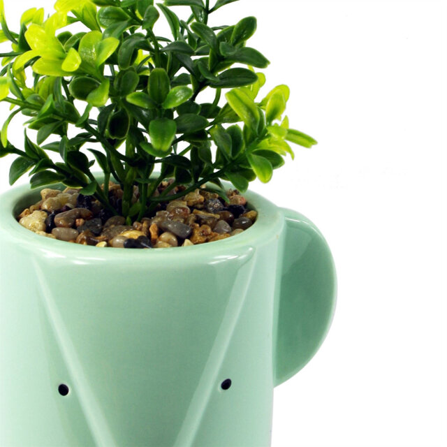 20cm Faux Plant in Ceramic Pot