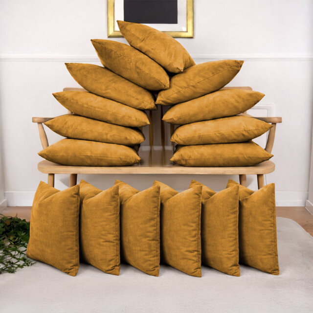 16 Pack Velvet Cushion Cover Square Throw Cushion Cases Multi Color Available
