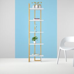 Alica 180cm H x 45.2cm W Corner Bookcase