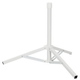 Parasol Stand Manual Adjustable White Steel for 25-32 mm Pole Multi-leg