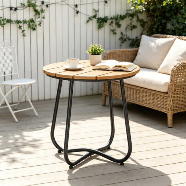 Metal Outdoor Bistro Table , 49cm W 49cm D