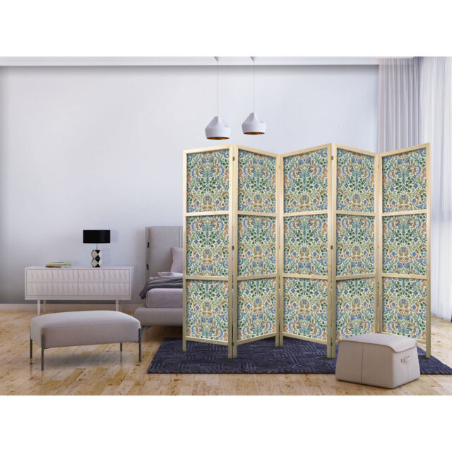 171cm H Solid Wood Folding Room Divider