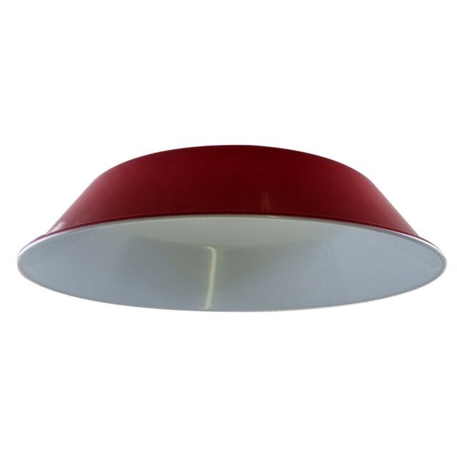 25.4cm H Metal Bowl Lamp Shade ( Screw On ) in Red