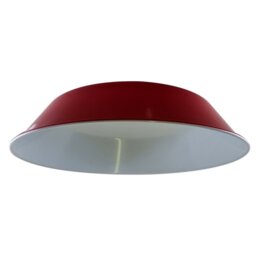 25.4cm H Metal Bowl Lamp Shade ( Screw On ) in Red