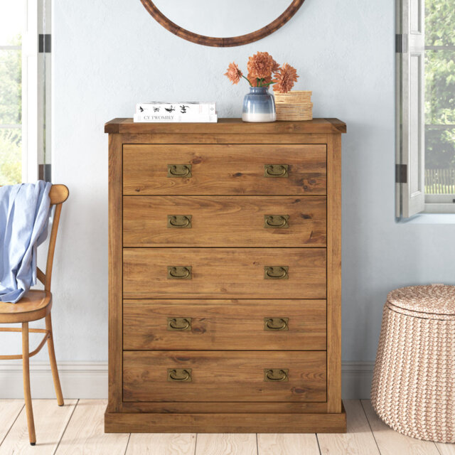 Issa 88cm W 5 - Drawer Chest of Drawers