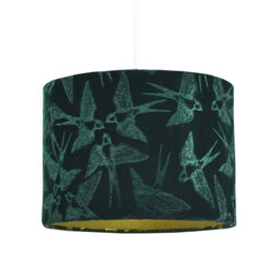 18cm H Velvet Drum Lamp Shade ( Screw On )