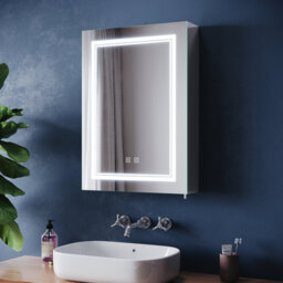 50mm W 70mm H Medicine Cabinet Mirror 3 Adjustable