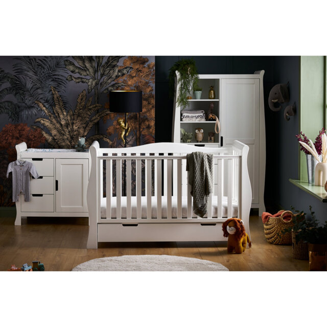 Stamford Luxe Cot Bed 3-Piece Nursery Furniture Set