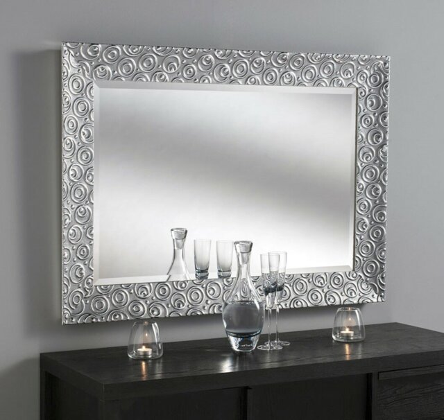 Wood Flat Wall Mirror