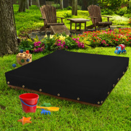 Heavy Duty Multipurpose Outdoor Waterproof Sandbox Cover, Durable & UV Resistant Patio Sandpit cover