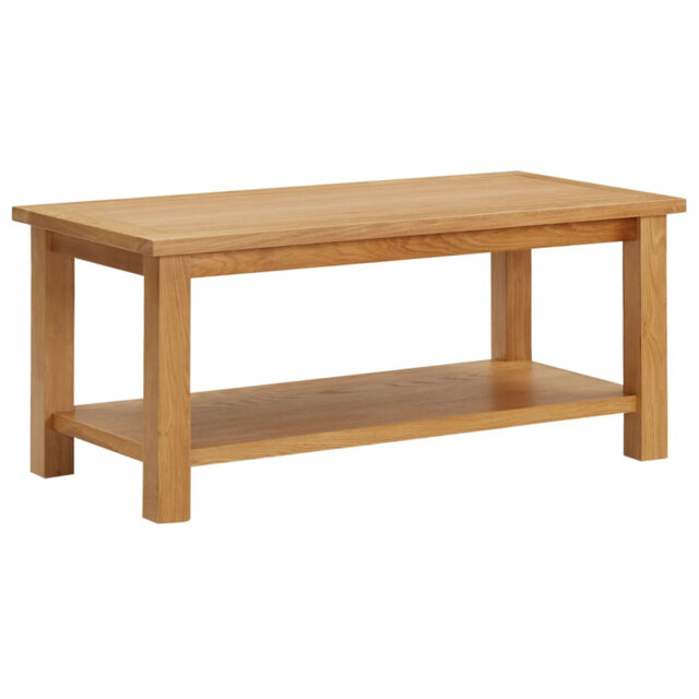 Mier Solid Oak Wood Coffee Table