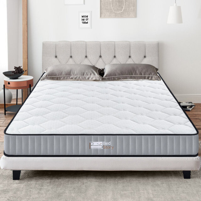 16cm Firm King Size 150Ã200cm Spring Mattress in a Box