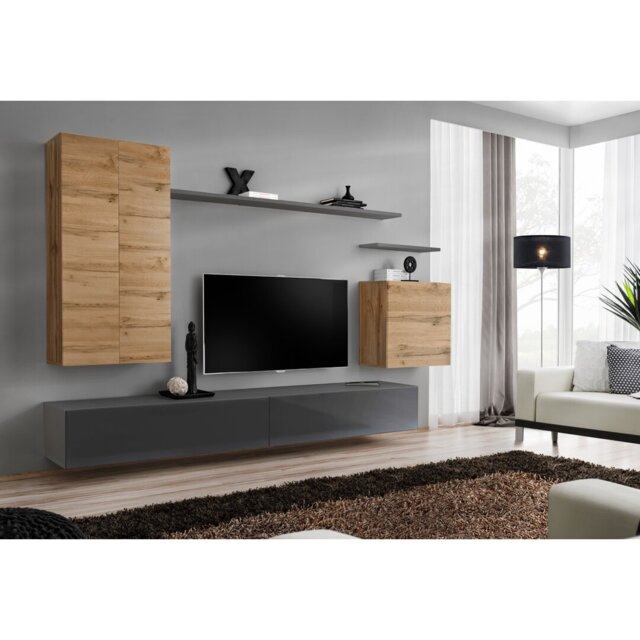 "Bennay Unfinished Floating Entertainment Centre for TVs up to 65"""