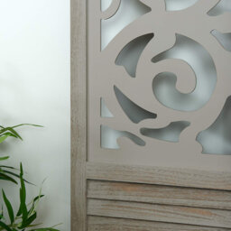 121.5cm W x 170cm H 3 - Panel Solid Wood Folding Room Divider