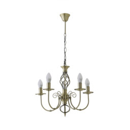 Basile 5 - Light Candle Style Chandelier