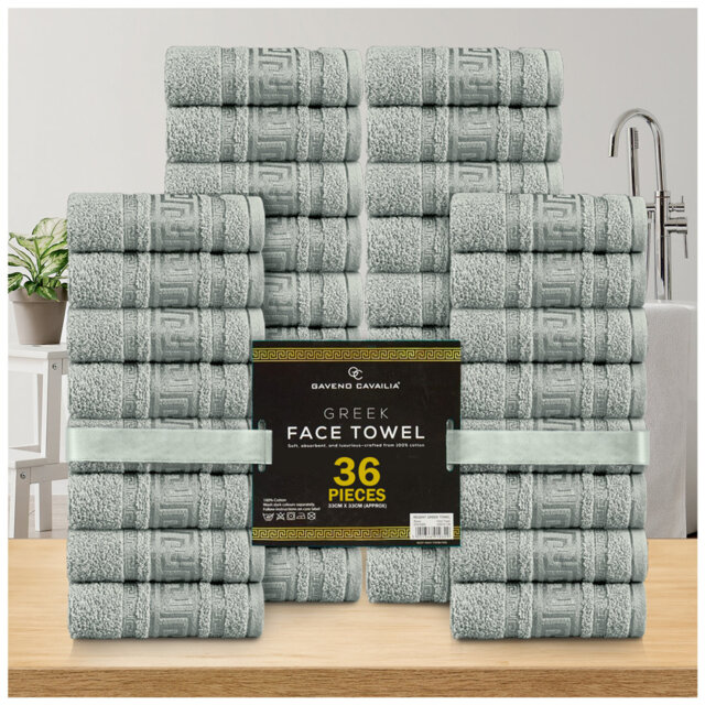 Regent Greek Face Towel 33X33 White