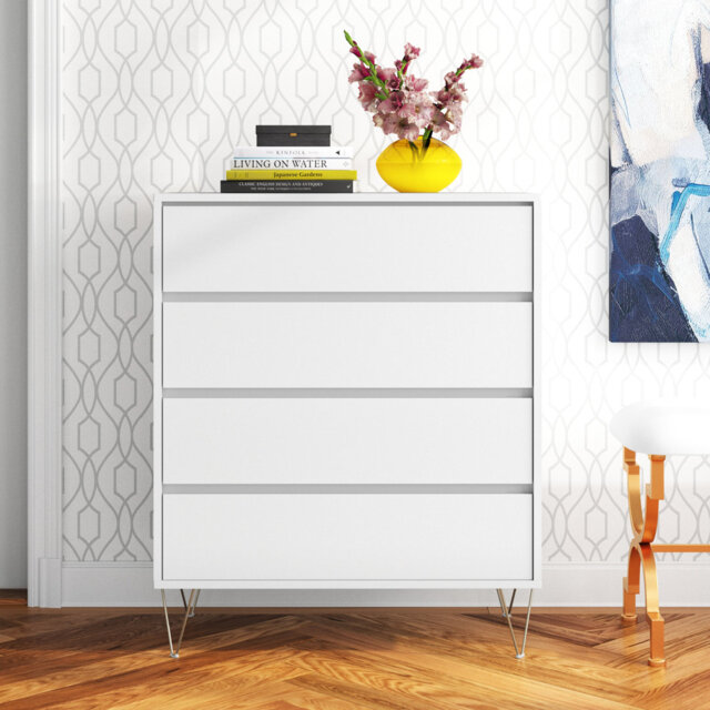 Rex 4 Drawer 80cm W Chest Of Drawers