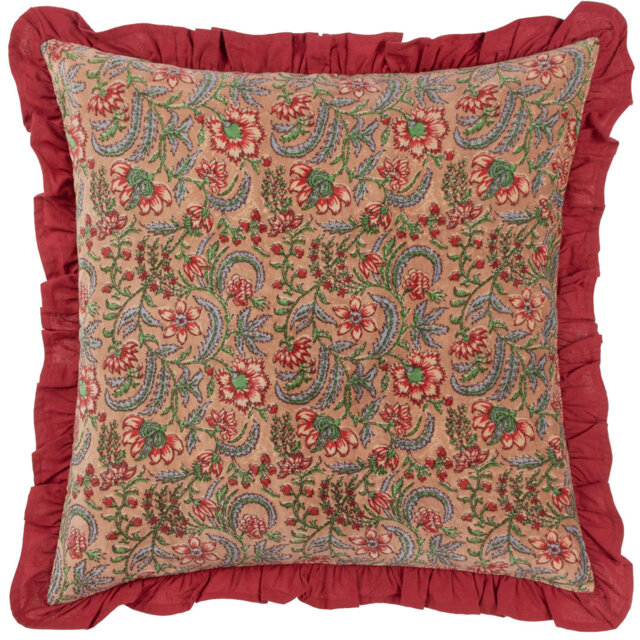 Haven Cotton Floral Square Scatter Cushion Cushion Cover