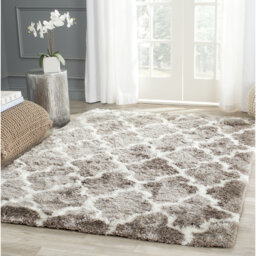 Hand Tufted Silver/Ivory Rug