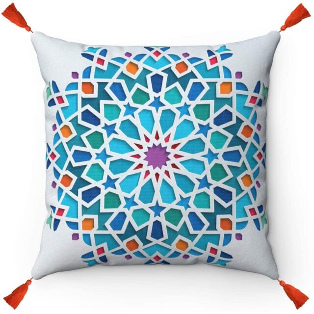 Dohosan Art Deco Tiles Geomestric 43Cm Scatter Cushion Cover