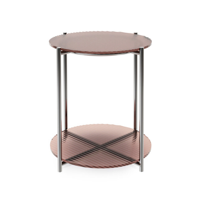 Alvi Glass Top End Table