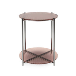 Alvi Glass Top End Table