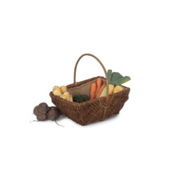 Wicker Unpeeled Garden Trug Basket