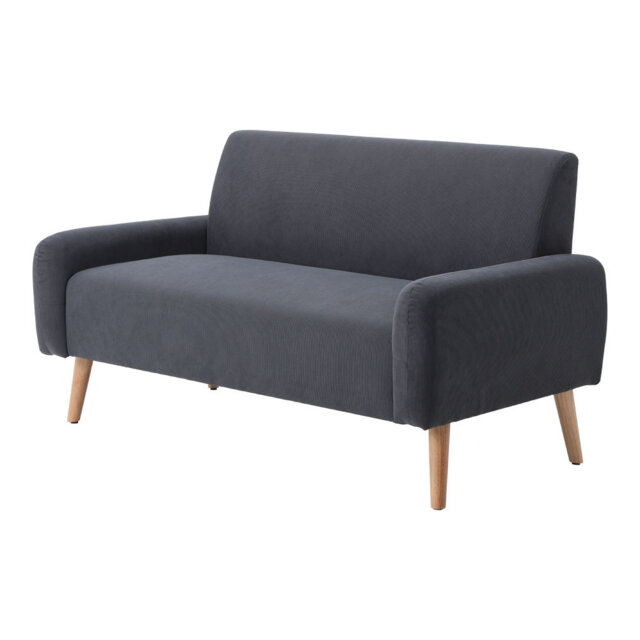 2-Seat Corduroy Loveseat Sofa