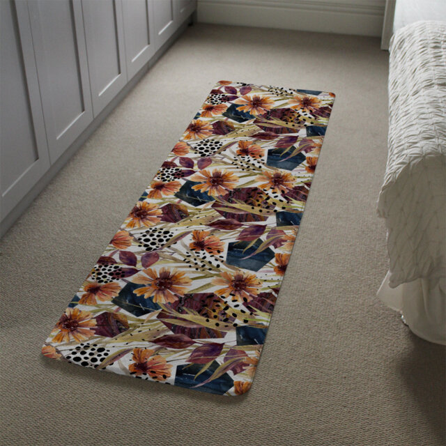 Martine Autumn Shaggy Orange/Brown/Black Rug