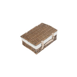 Wicker Hamper Basket with Lining