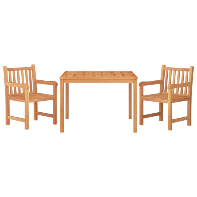 Blakley 2 - Person Teak Patio Dining Set with Square Table