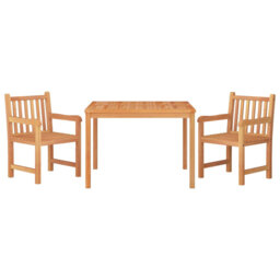 Blakley 2 - Person Teak Patio Dining Set with Square Table