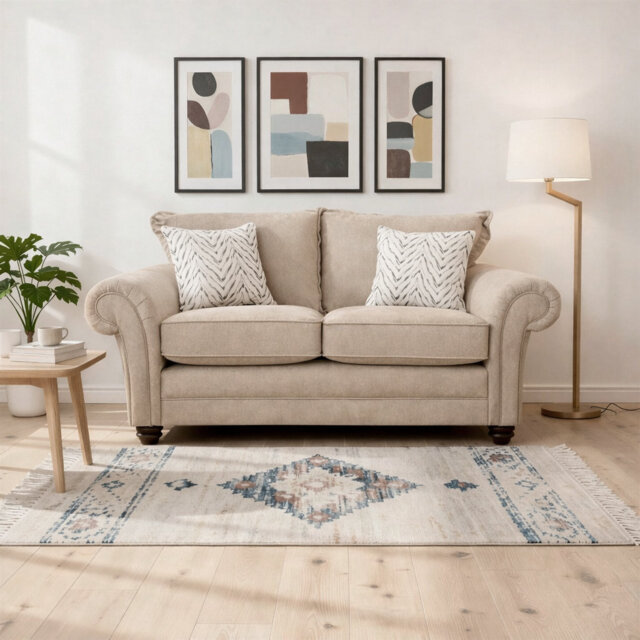Dalton Textured Wave Sofa- Made in the UK