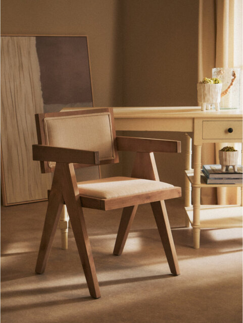 Polyester Upholstered Side Chair in Grey