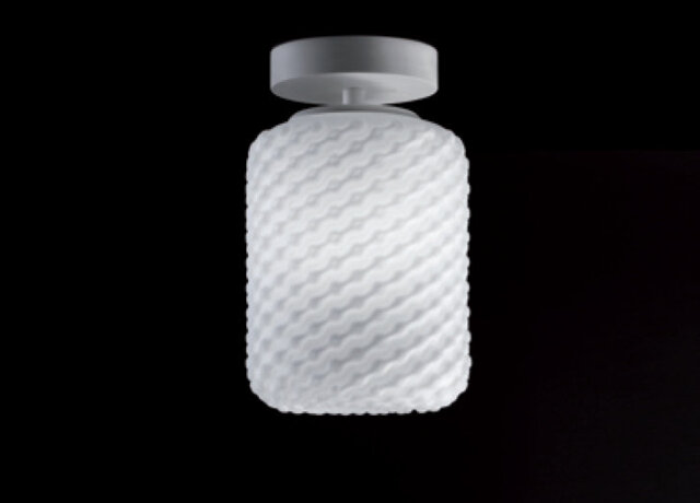 Domino Glass Semi Flush Mount