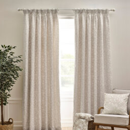 Brooke Floral Lined Pencil Pleat Curtains