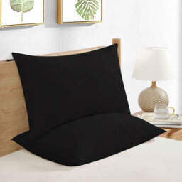 Brushed Microfiber Plain 100% Polyester Standard Size Pillowcase/Cover