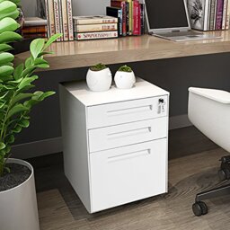 Murrah 41cm Wide 3 -Drawer Mobile Steel File Cabinet