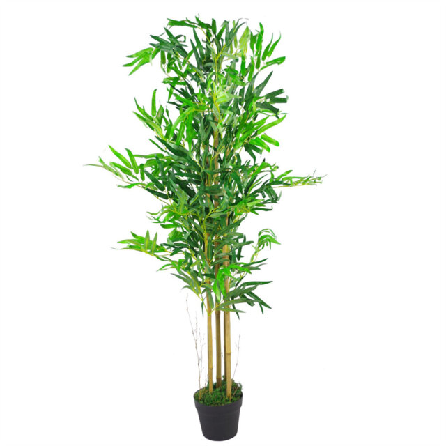 Faux Tree in Metal Planter